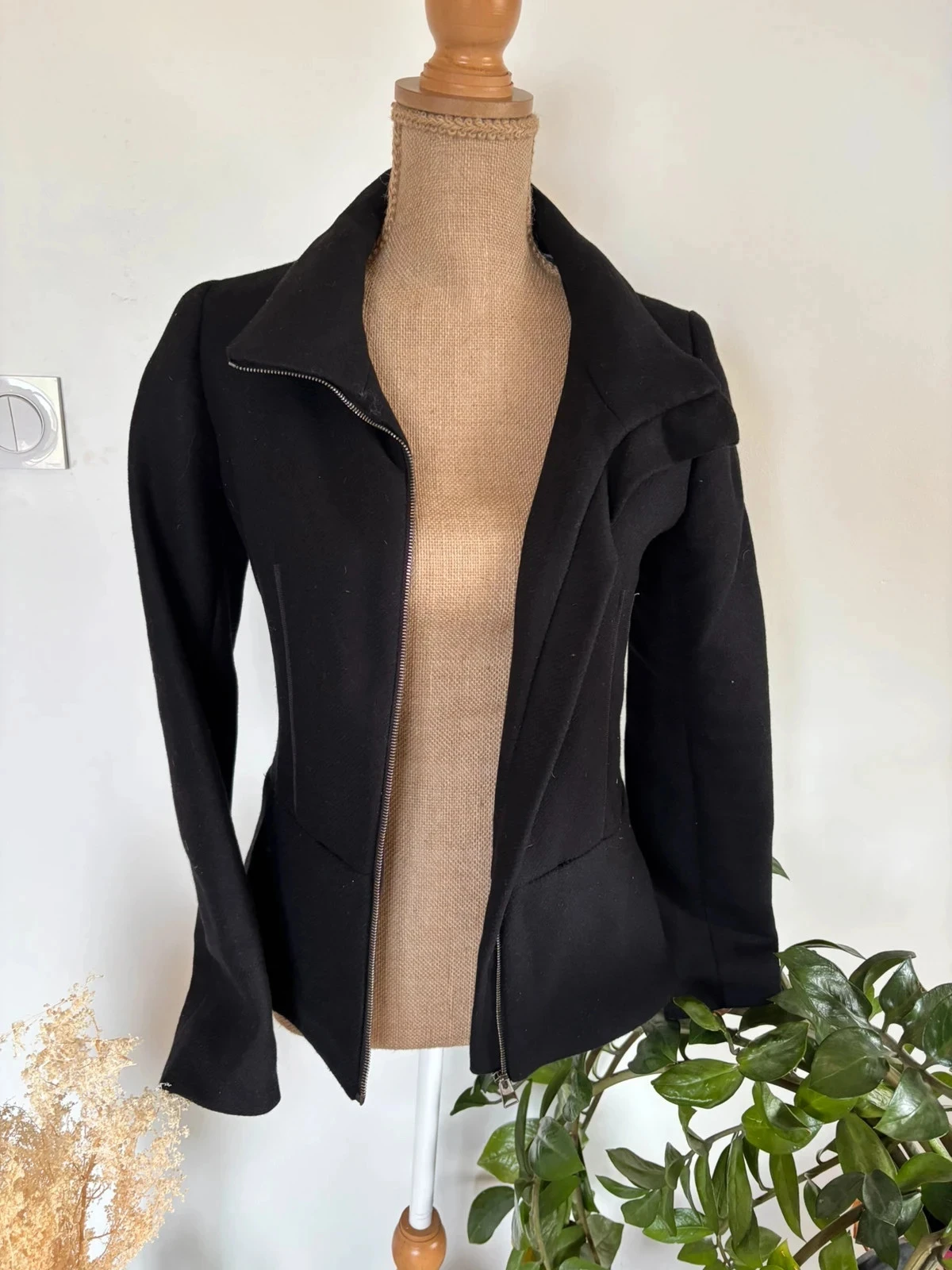 Desigual black jacket – silver lining – timeless size 38 – photo 12